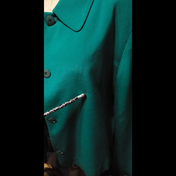 Pat Argenti teal blazer - Picture 6 of 6